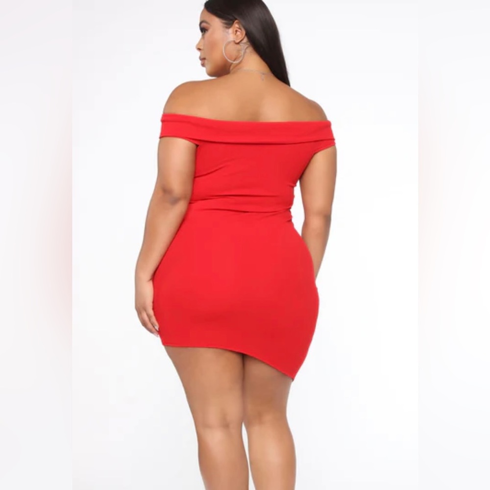 NWT - Fashion Nova - Do Or Die Dress - Red - Size 1X - Picture 2 of 5